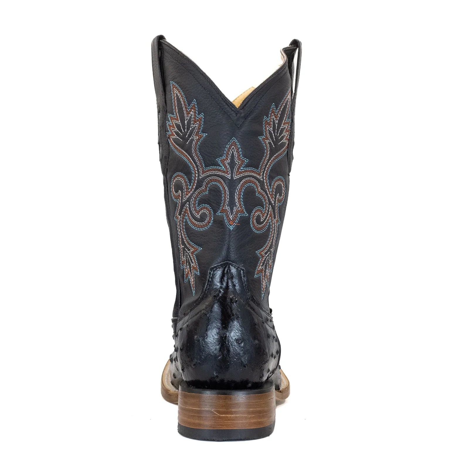 BOTA VAQUERO SM HORMA RODEO IMIT. AVESTRUZ NEGRO