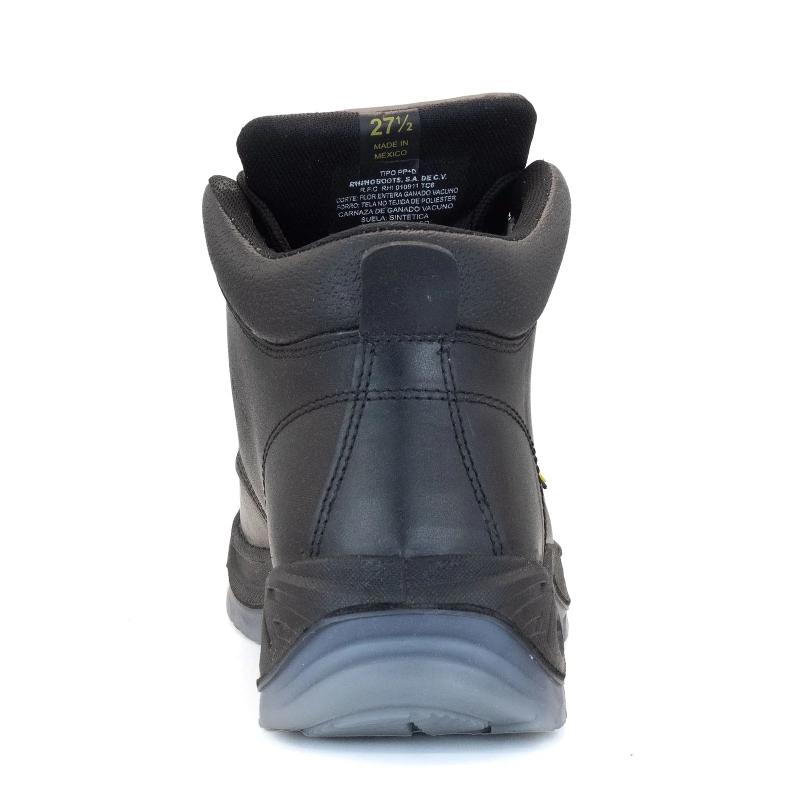 BOTA RHINO TRABAJO CON CASCO NEGRO