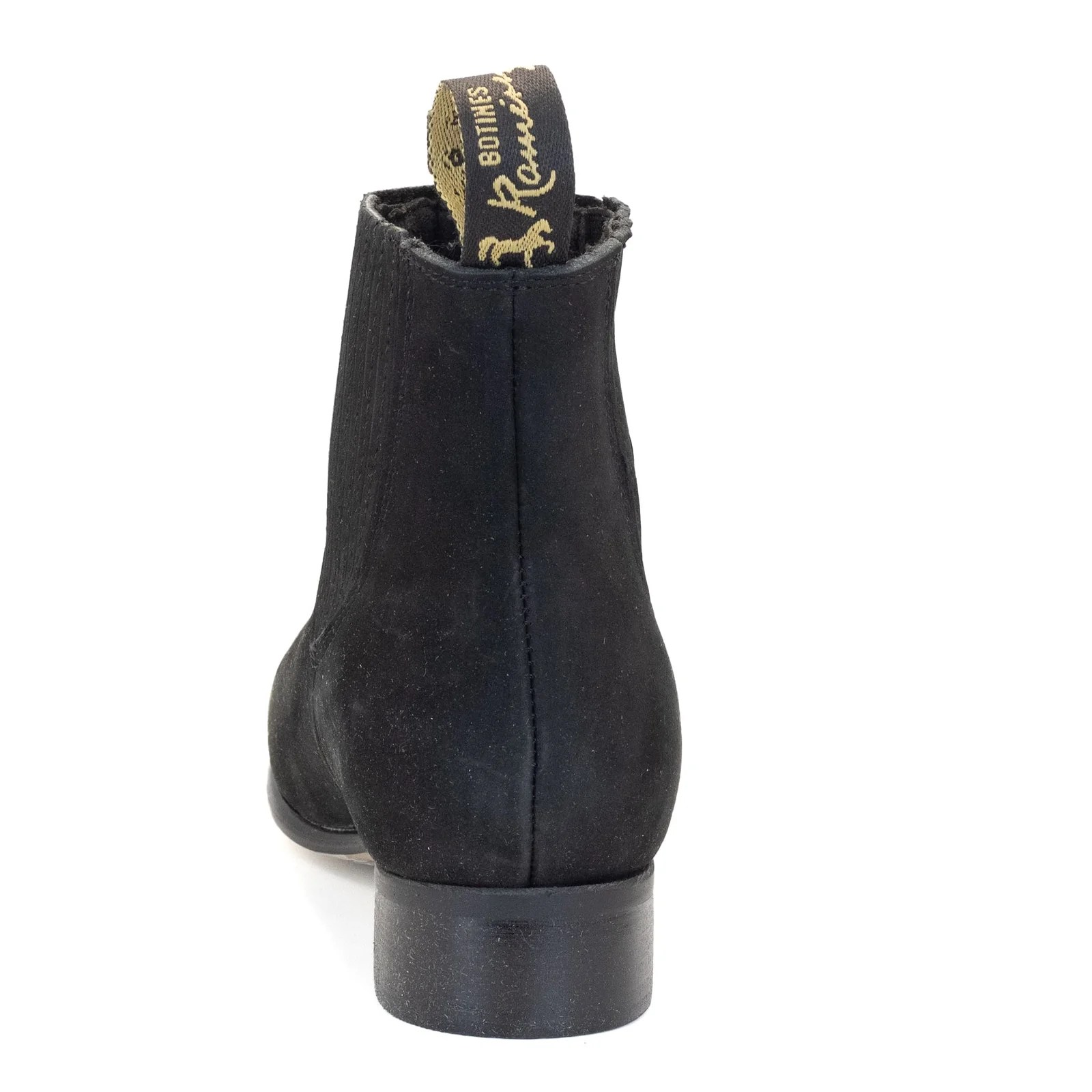BOTIN RAMÍREZ CHARRO DE GAMUZA CON SUELA DE NEOLITE NEGRO
