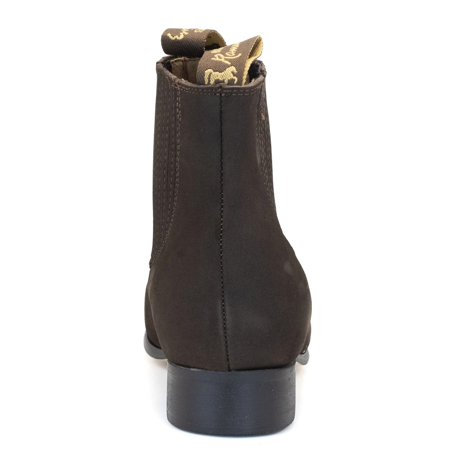 BOTIN RAMÍREZ CHARRO DE GAMUZA CON SUELA DE NEOLITE CAFE