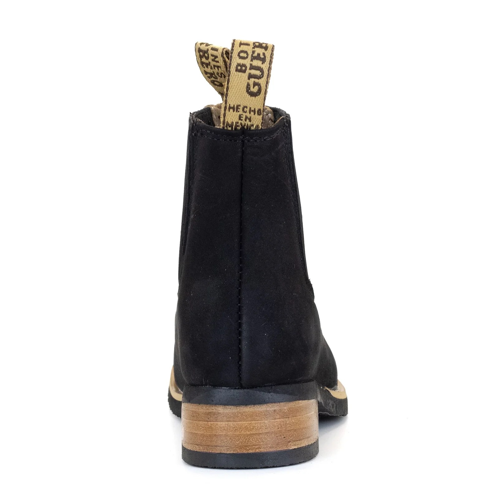 BOTIN GUERRERO CUADRADO NOBUCK NEGRO