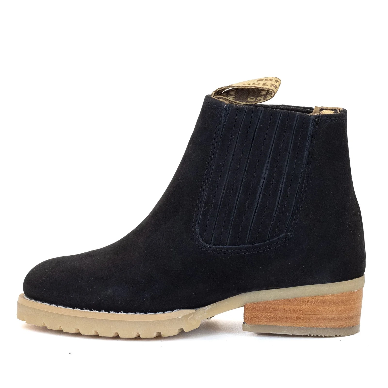 BOTIN GUERRERO REDONDO NOBUCK NEGRO