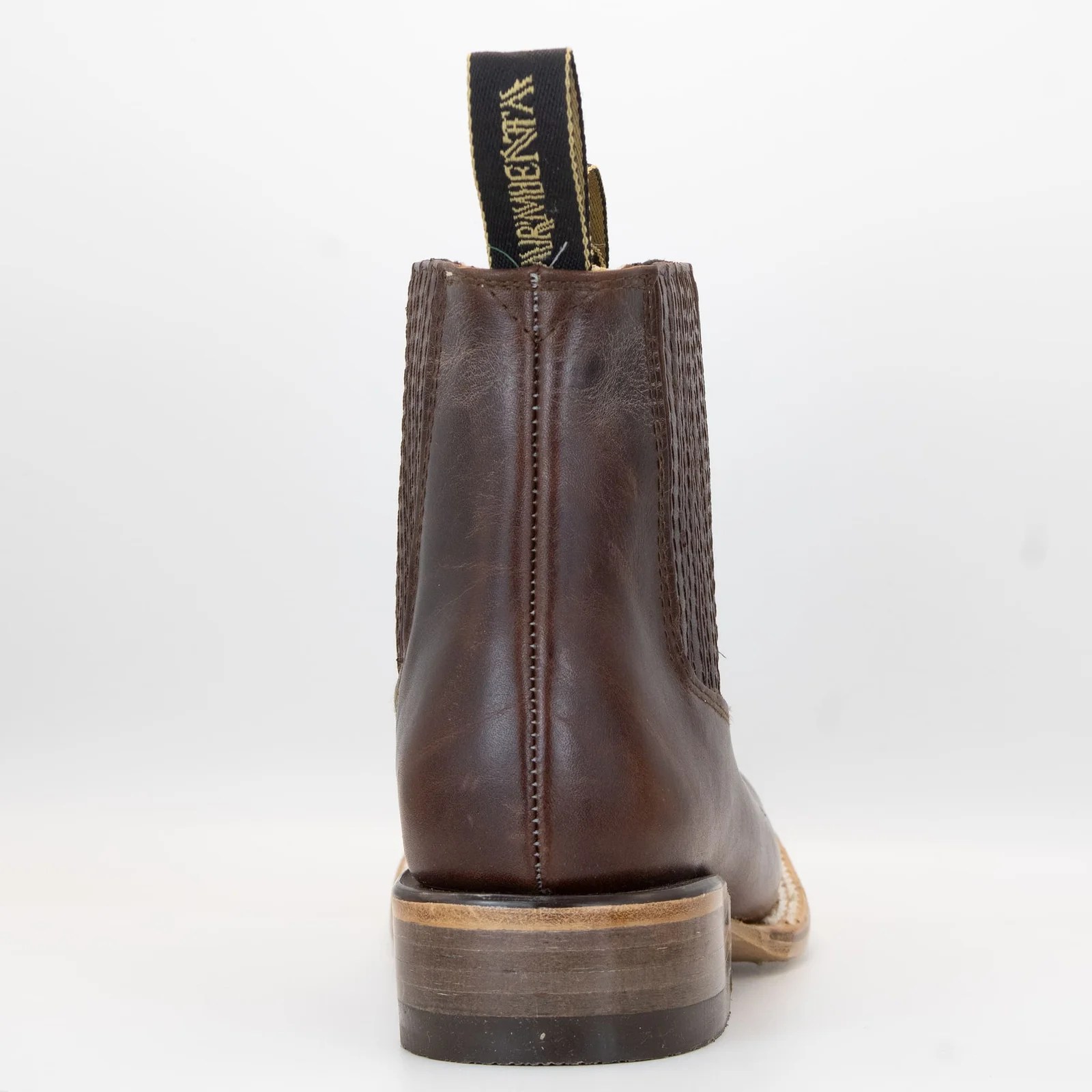 BOTIN ARMENTA CUADRADO CON SUELA DE CUERO ATANADO SHEDRON