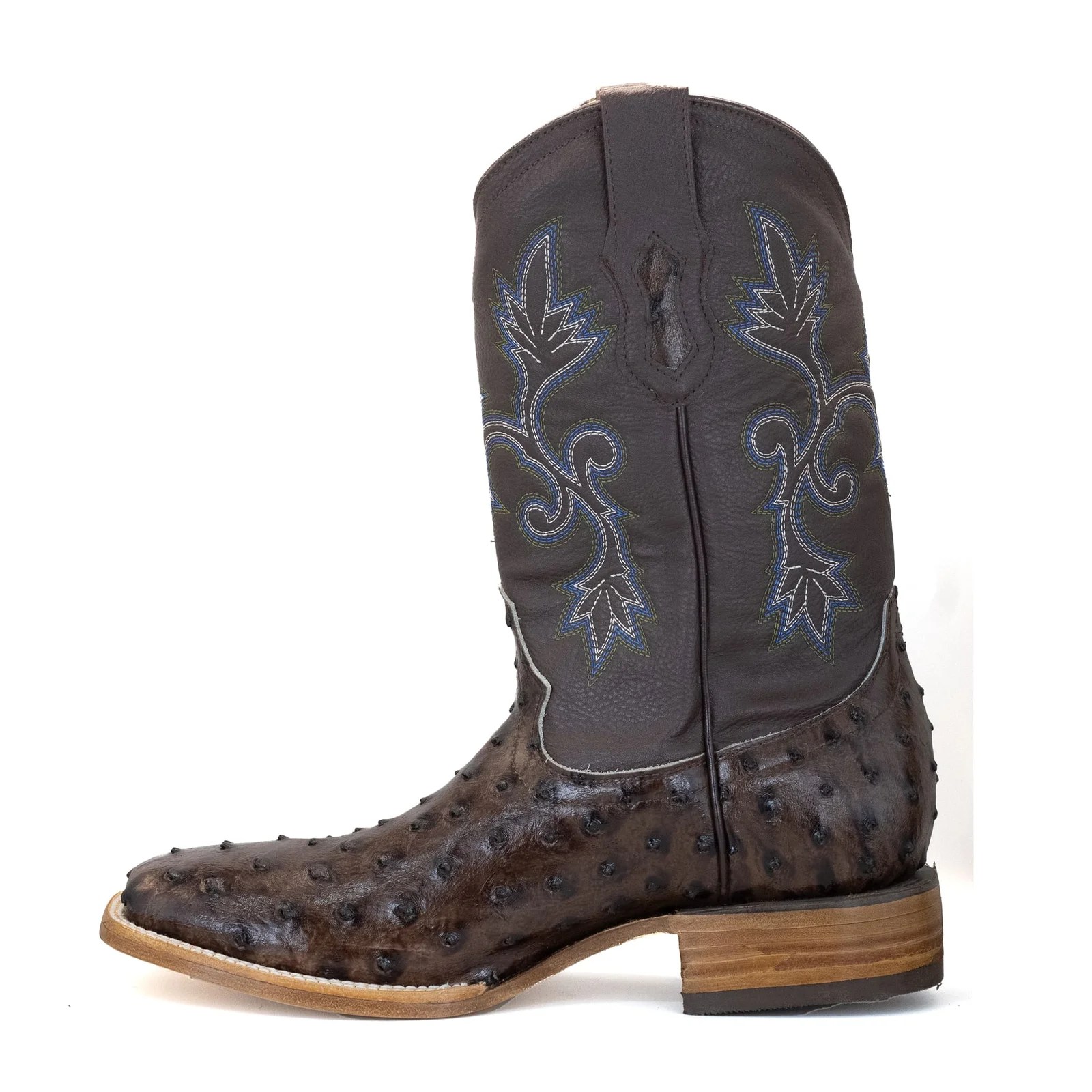 BOTA VAQUERO SM HORMA RODEO IMIT. AVESTRUZ CAFE