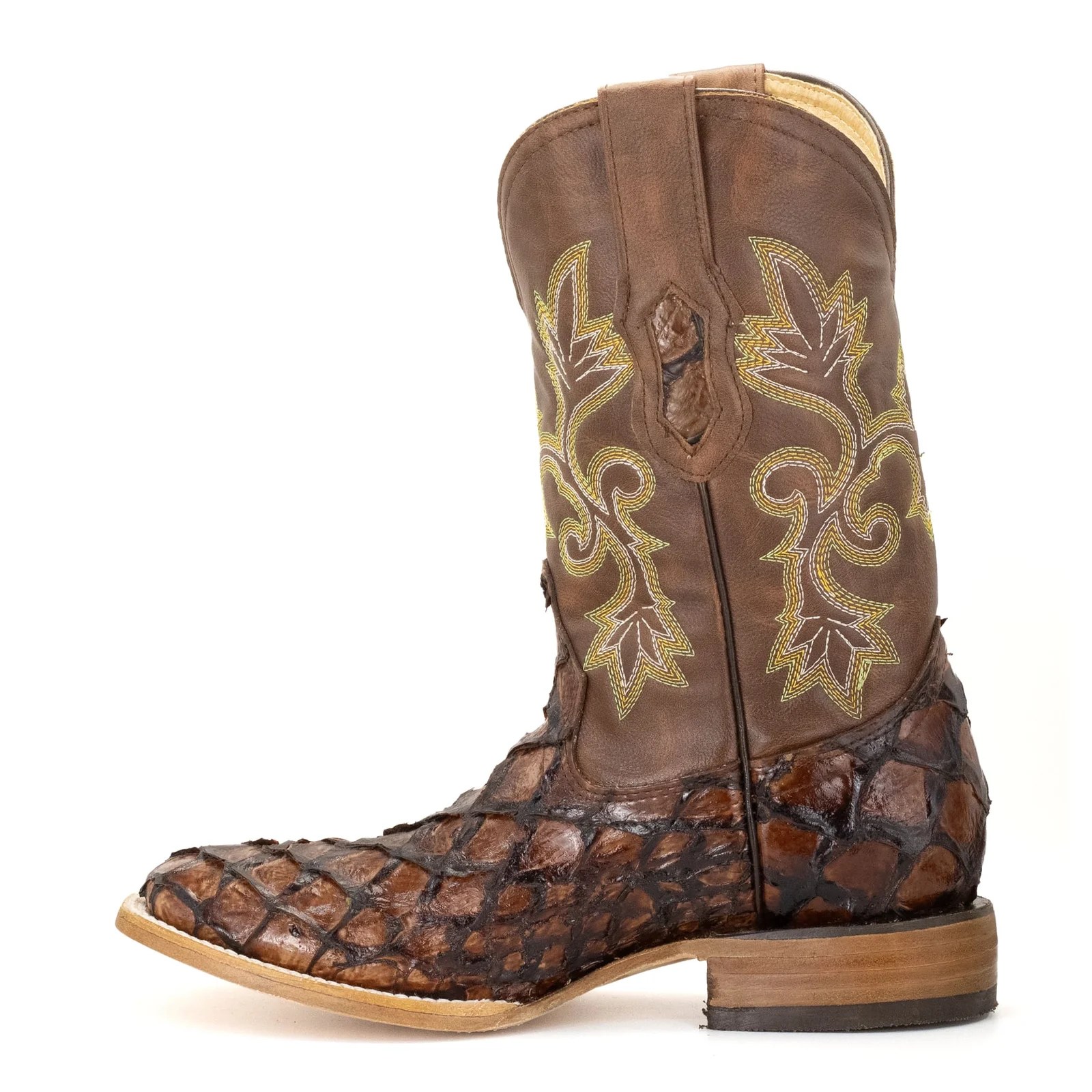 BOTA VAQUERO SM HORMA RODEO IMIT. PESCADO COÑAC.
