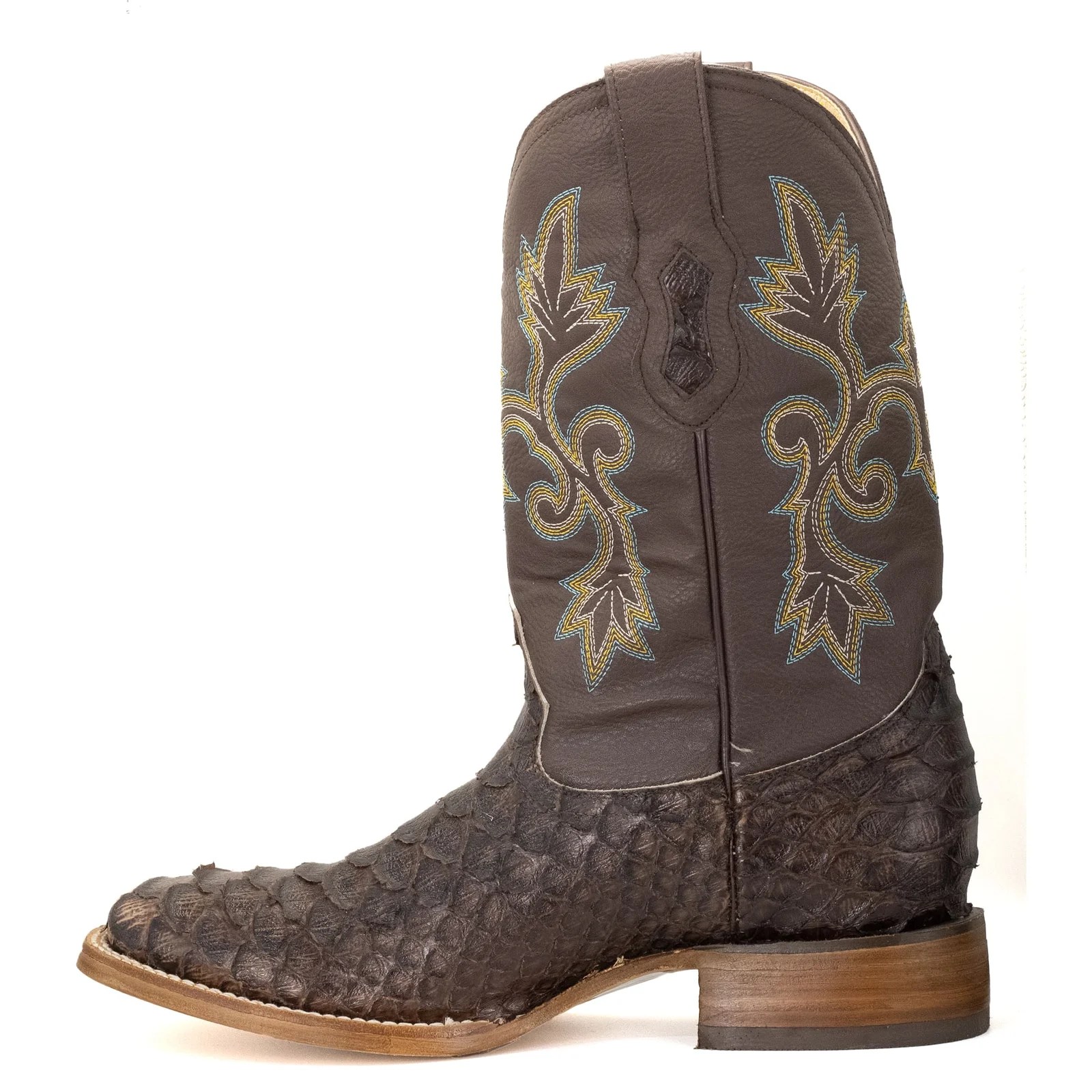 BOTA VAQUERO SM HORMA RODEO IMIT. PITON CAFE.