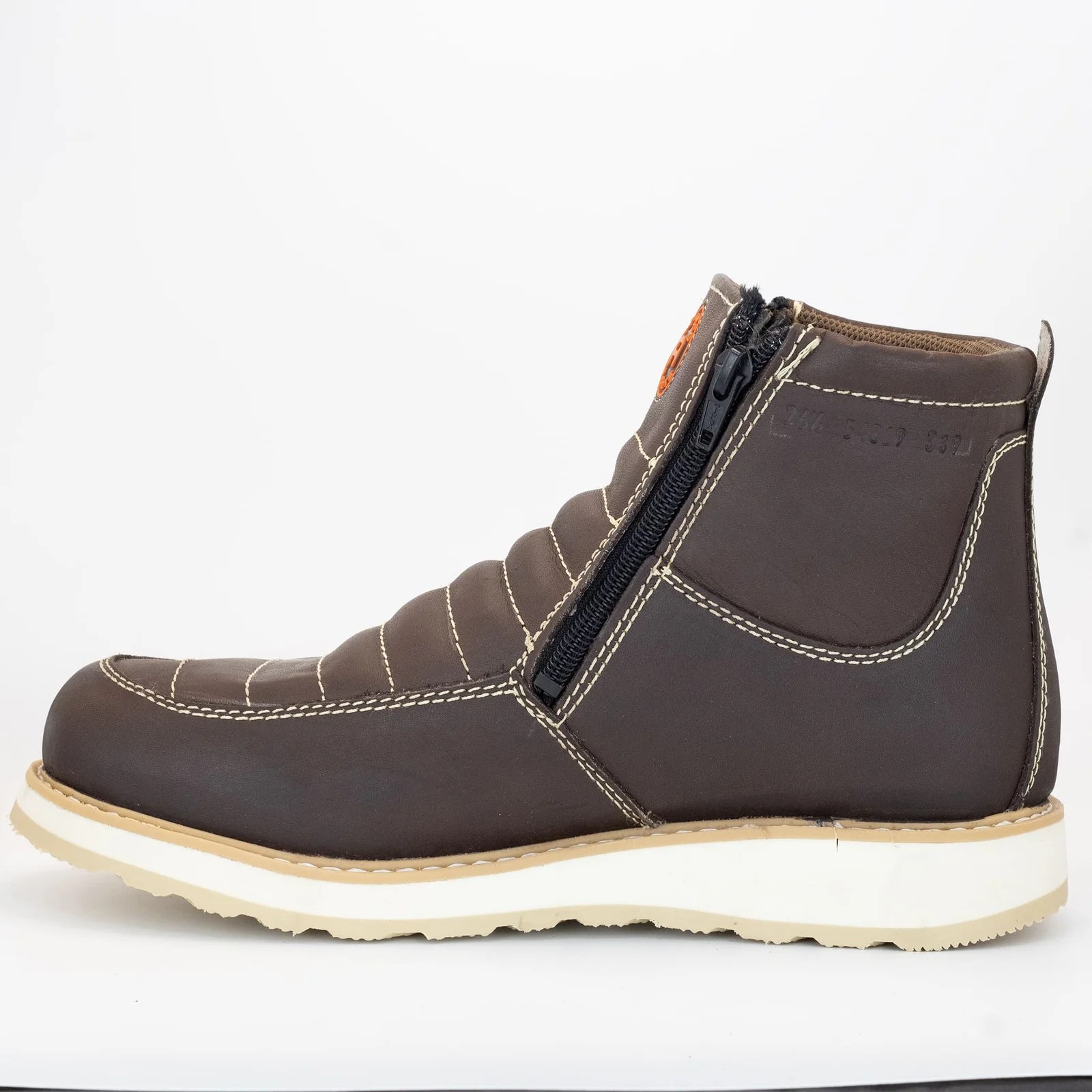 BOTA DE CASUAL CON CIERRE CAFE
