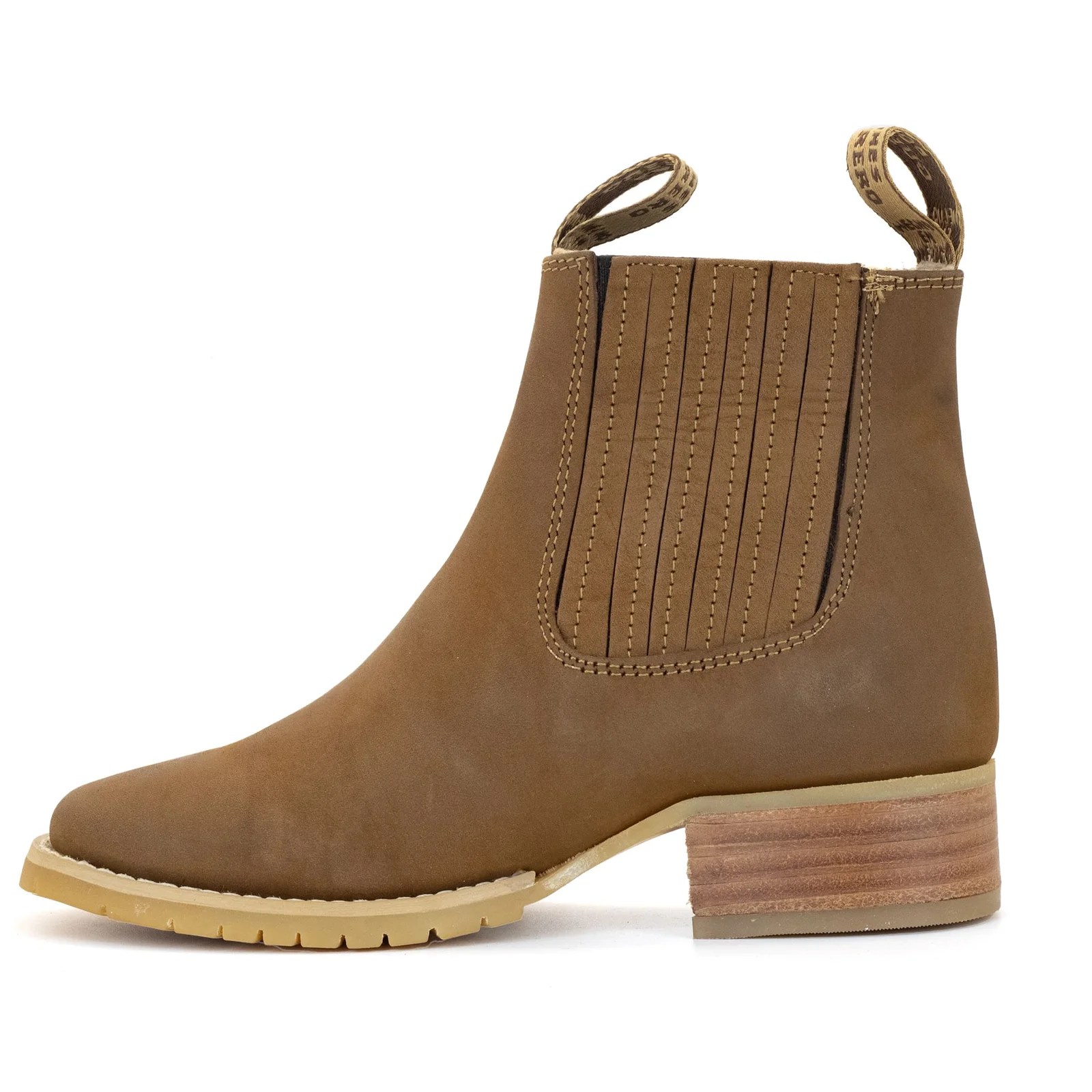 BOTIN GUERRERO CUADRADO NOBUCK ORO