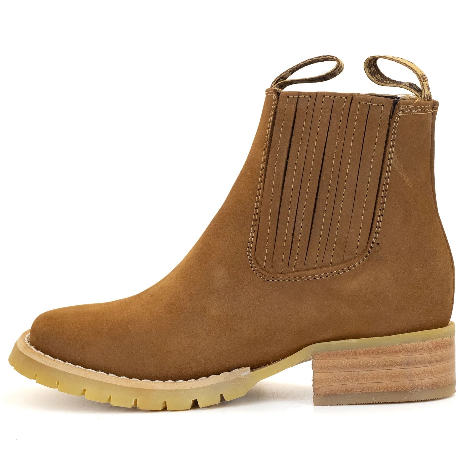 BOTIN GUERRERO CUADRADO NOBUCK ORO