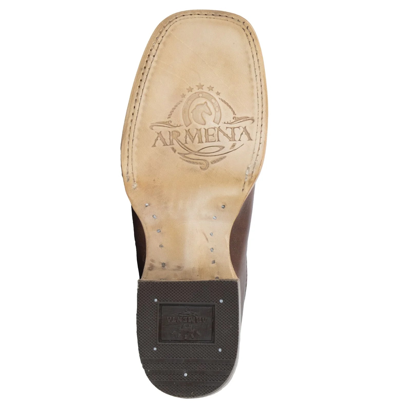 BOTIN ARMENTA CUADRADO CON SUELA DE CUERO ATANADO SHEDRON