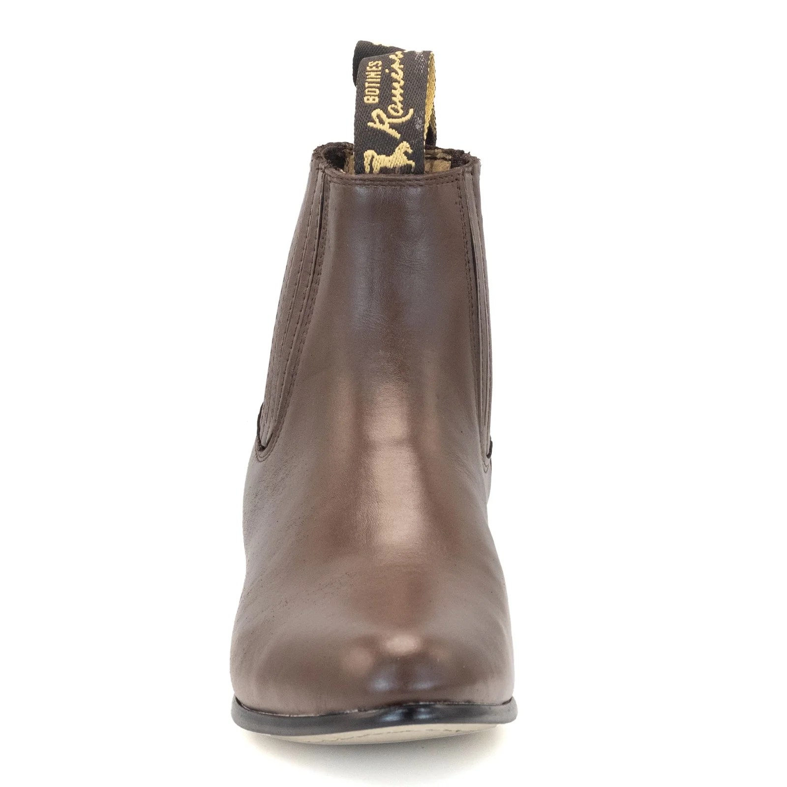 BOTIN RAMÍREZ CHARRO DE PIEL CON SUELA DE NEOLITE CAFE