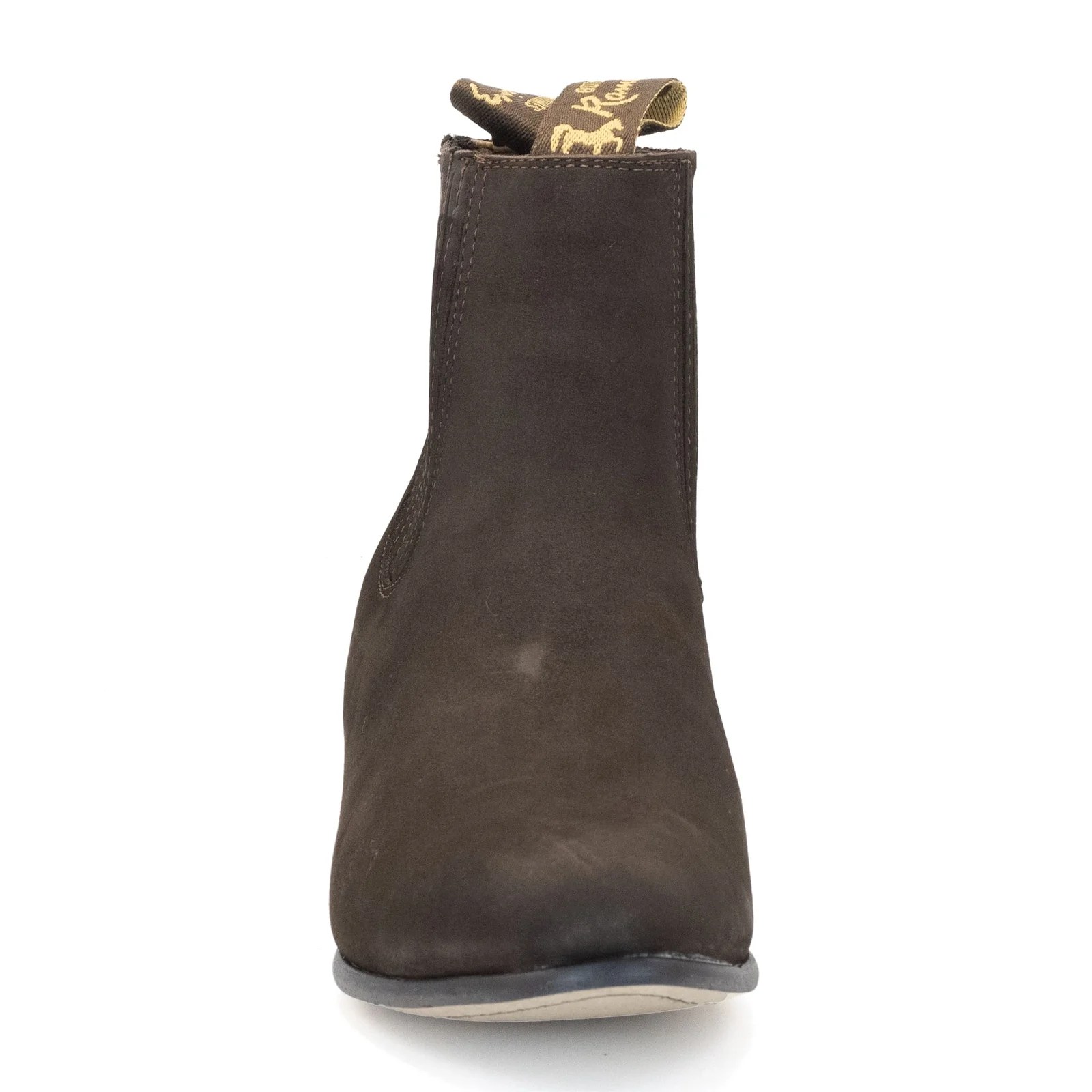 BOTIN RAMÍREZ CHARRO DE GAMUZA CON SUELA DE NEOLITE CAFE