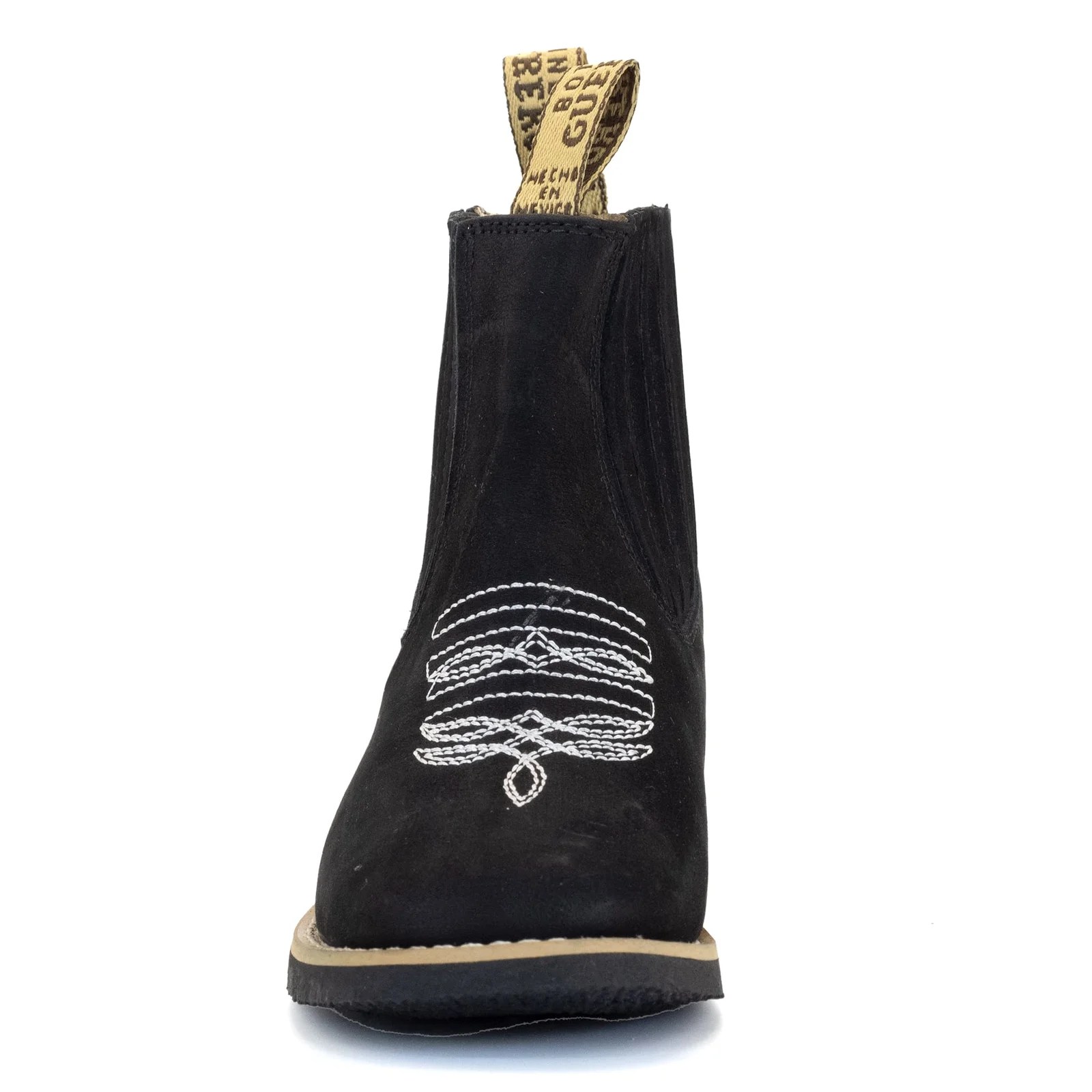 BOTIN GUERRERO CUADRADO NOBUCK NEGRO
