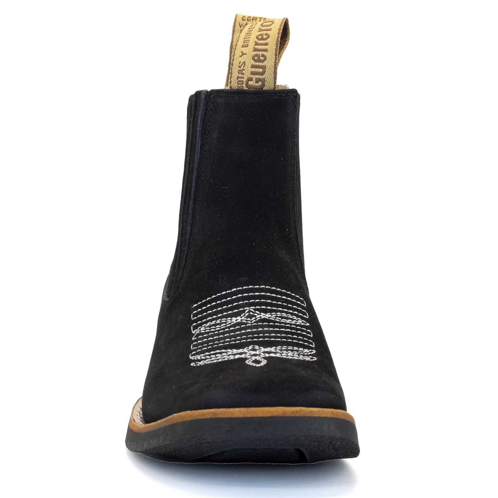 BOTIN GUERRERO CUADRADO NOBUCK NEGRO
