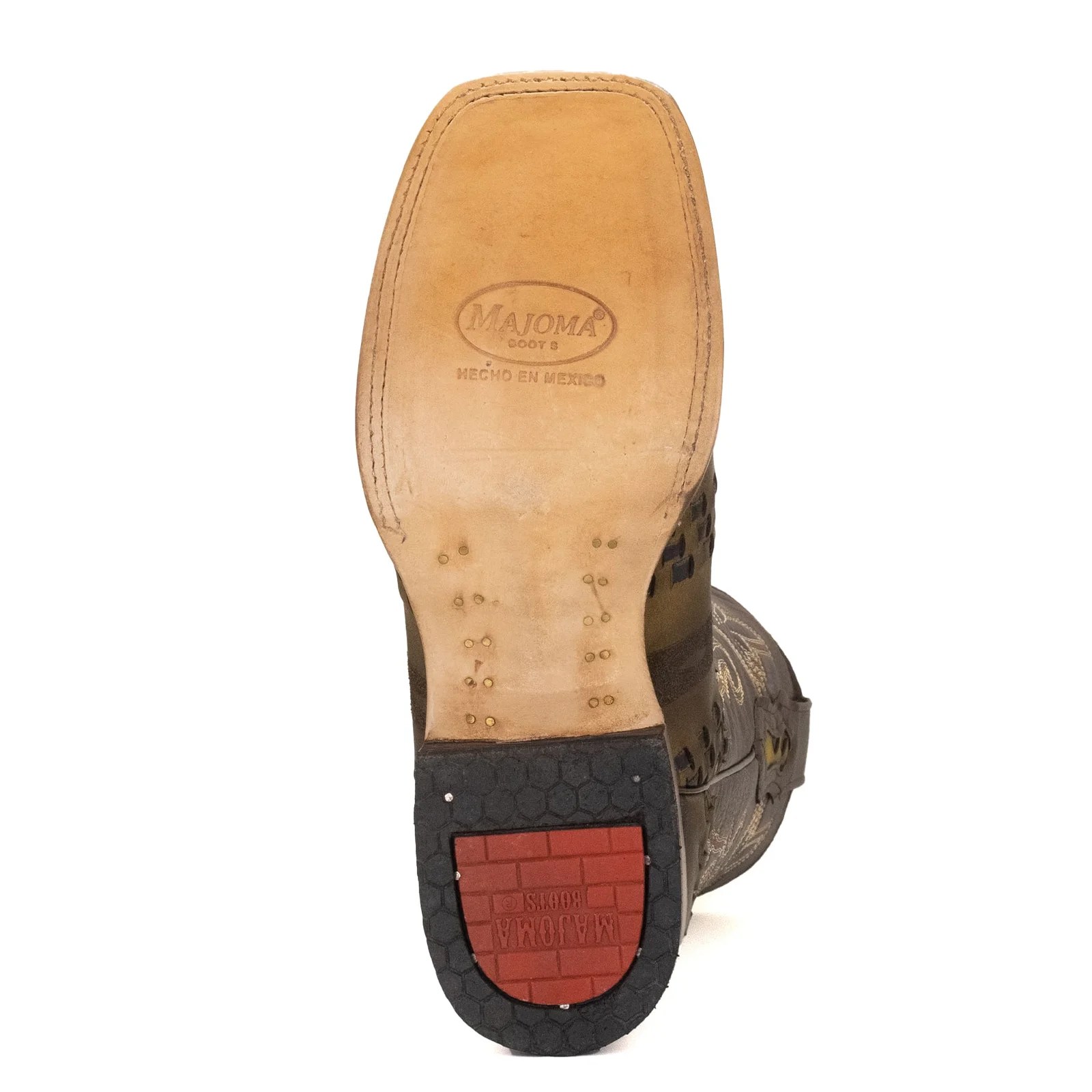BOTA VAQUERO SM HORMA RODEO DE PETATILLO CON LAZER  CAFE