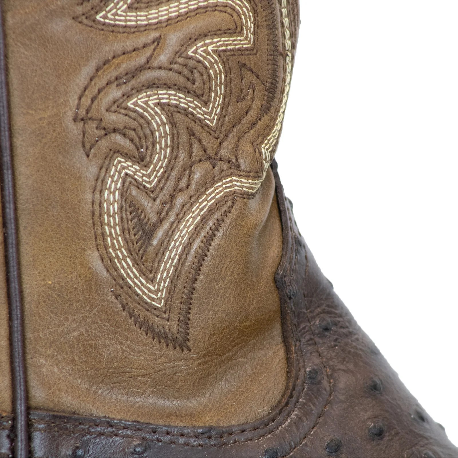 BOTA BOSTON IMITACION AVESTRUZ CAFE