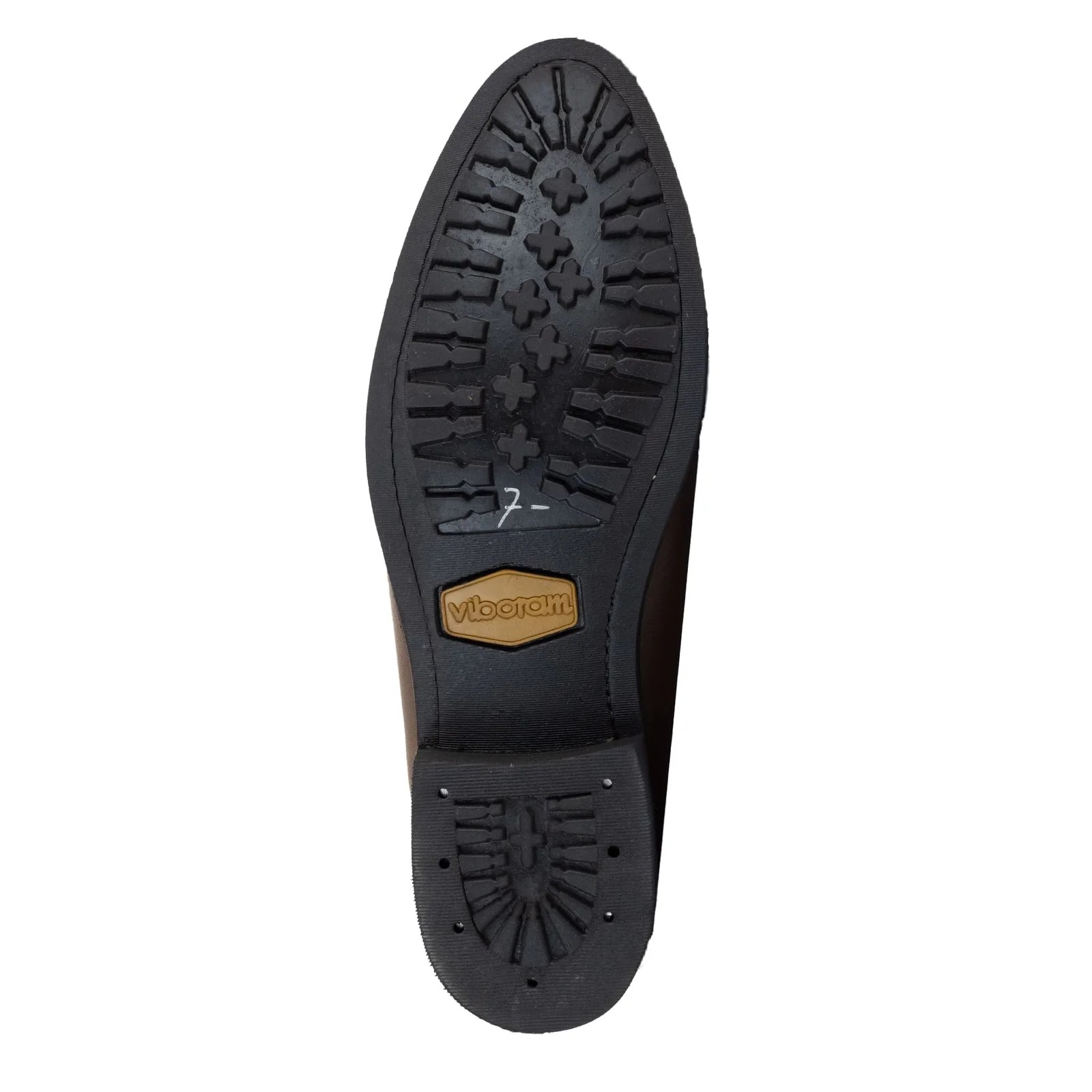 BOTIN ESTRIBO CHARRO SUELA DE HULE CAFE