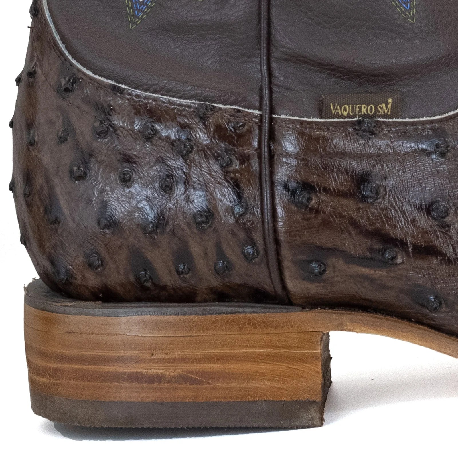 BOTA VAQUERO SM HORMA RODEO IMIT. AVESTRUZ CAFE