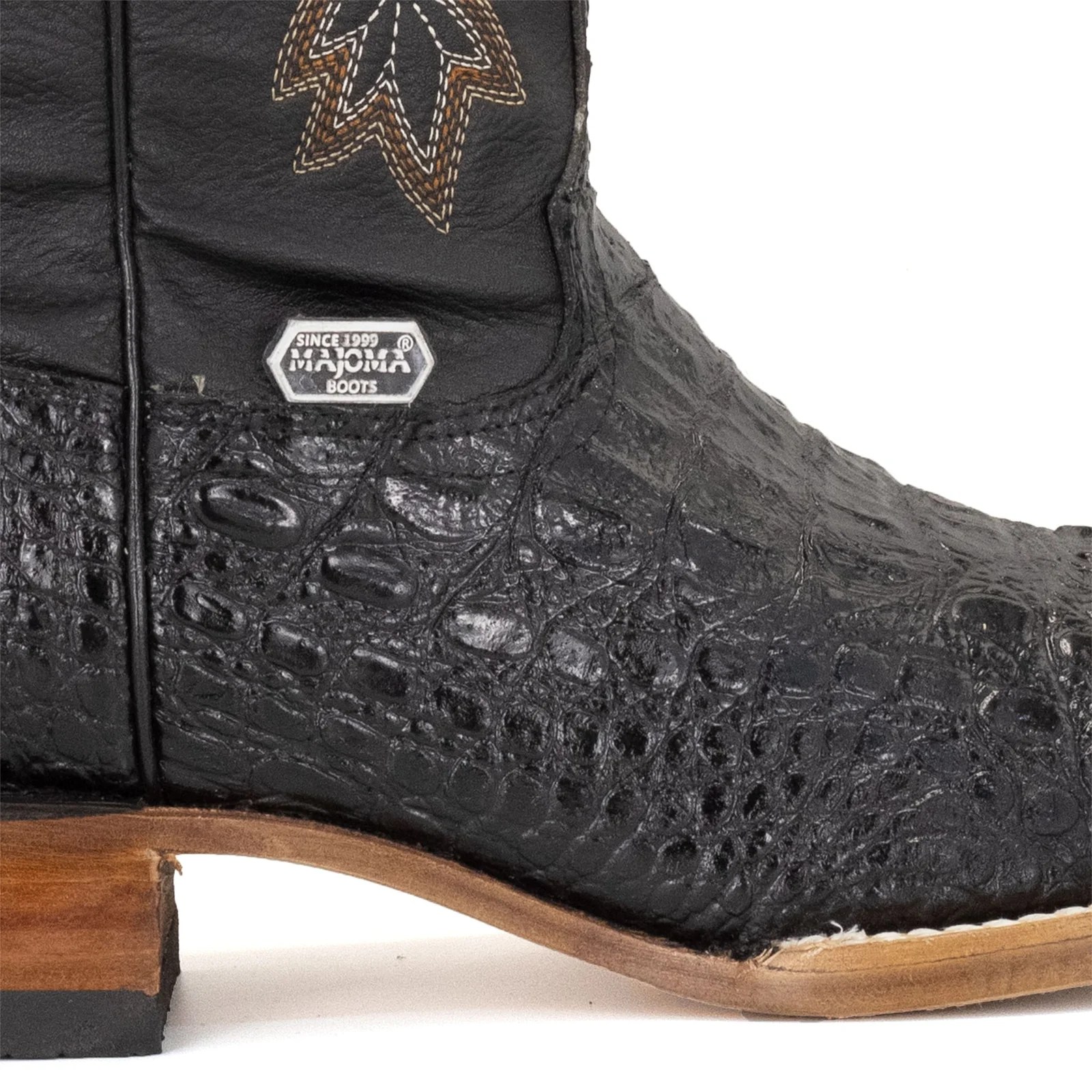 BOTA VAQUERO SM HORMA RODEO IMIT. COCODRILO NEGRO