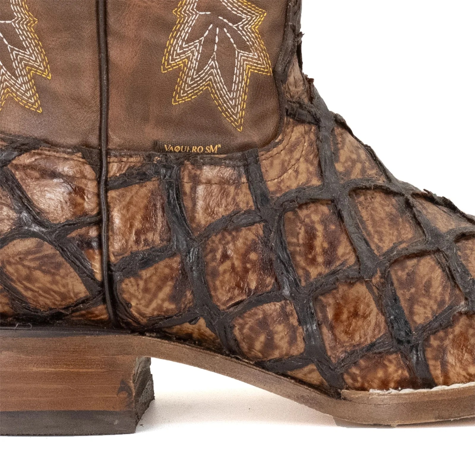 BOTA VAQUERO SM HORMA RODEO IMIT. PESCADO COÑAC.
