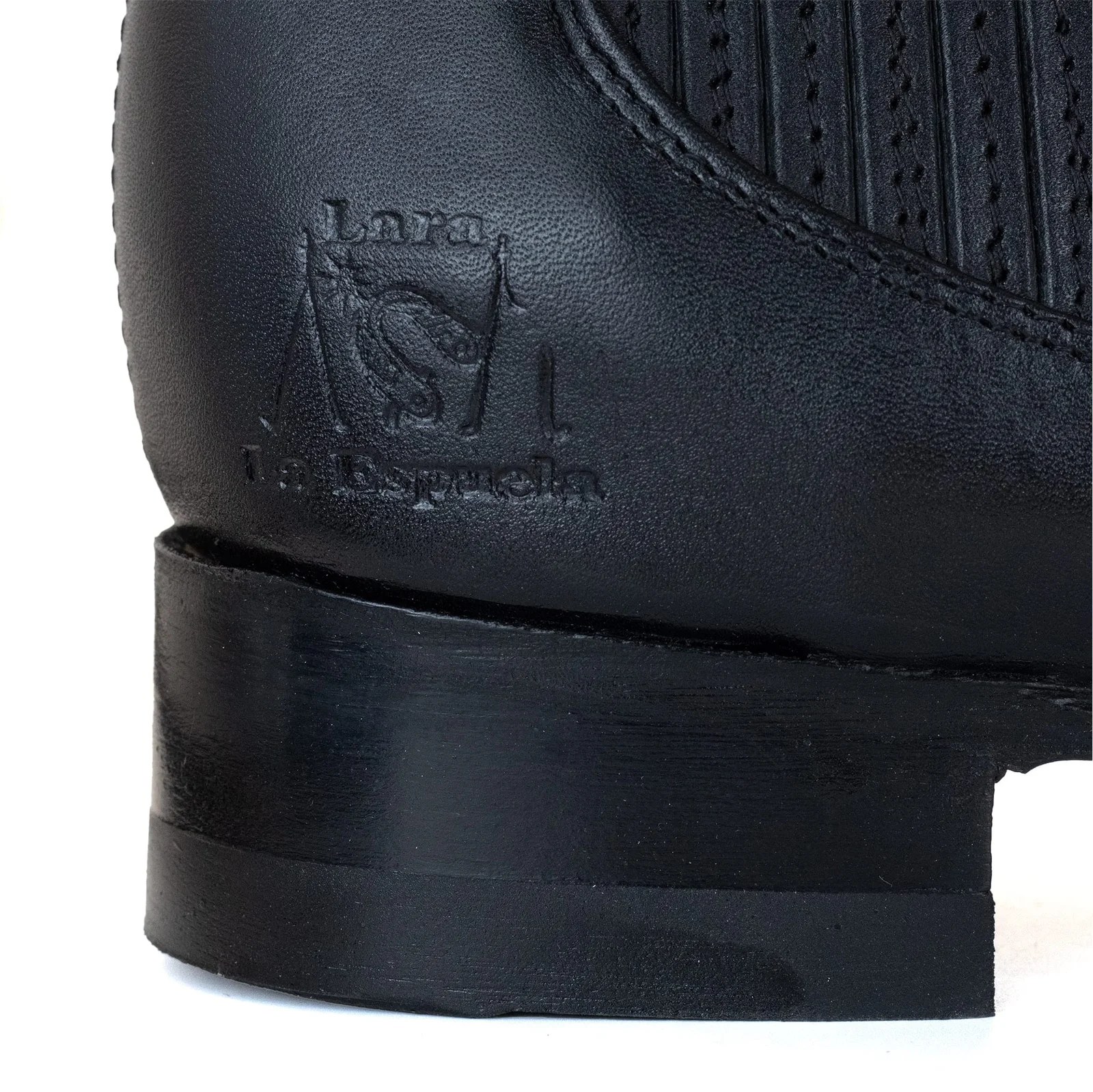 BOTIN ESPUELA CHARRO S/CUERO NEGRO