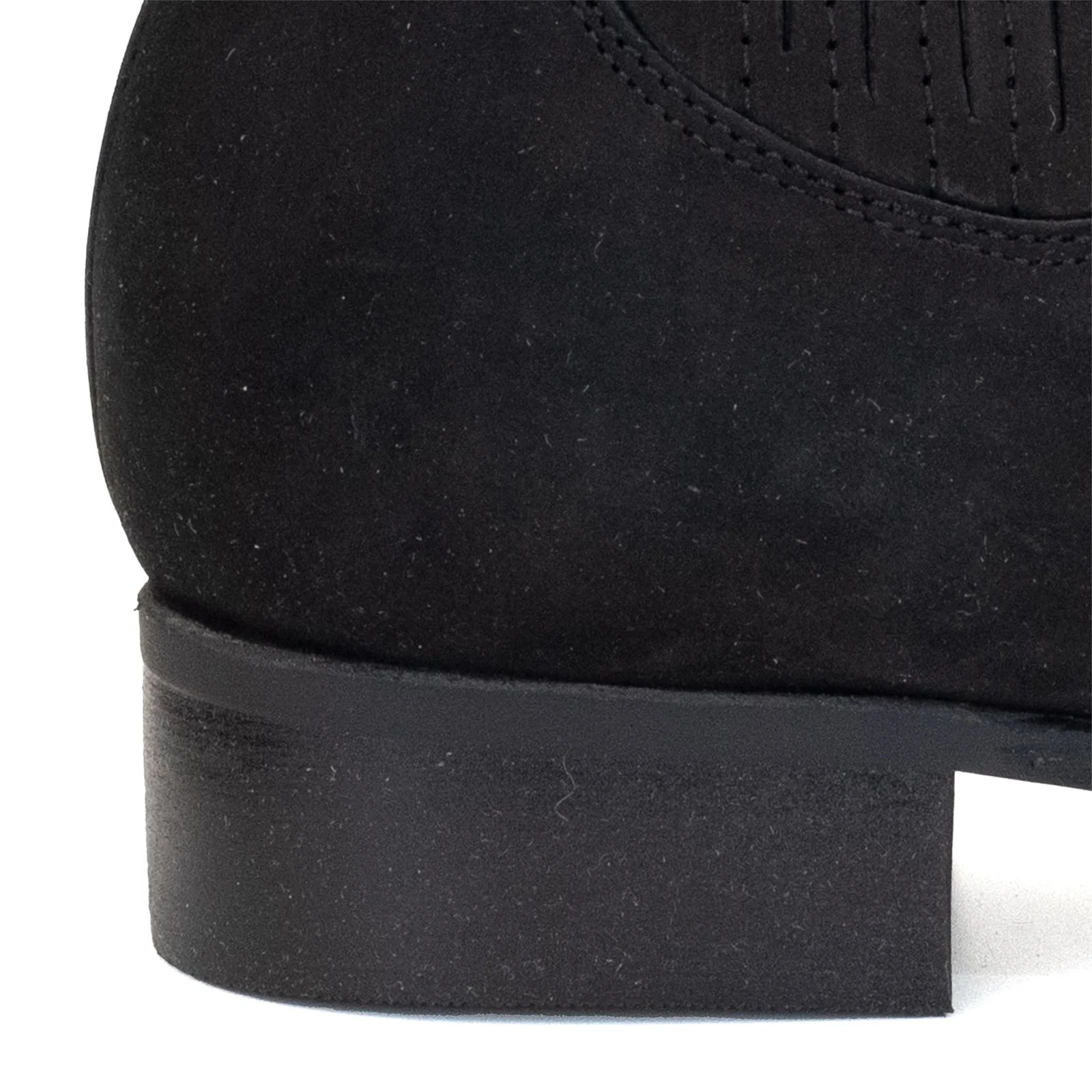 BOTIN RAMÍREZ CHARRO DE GAMUZA CON SUELA DE NEOLITE NEGRO