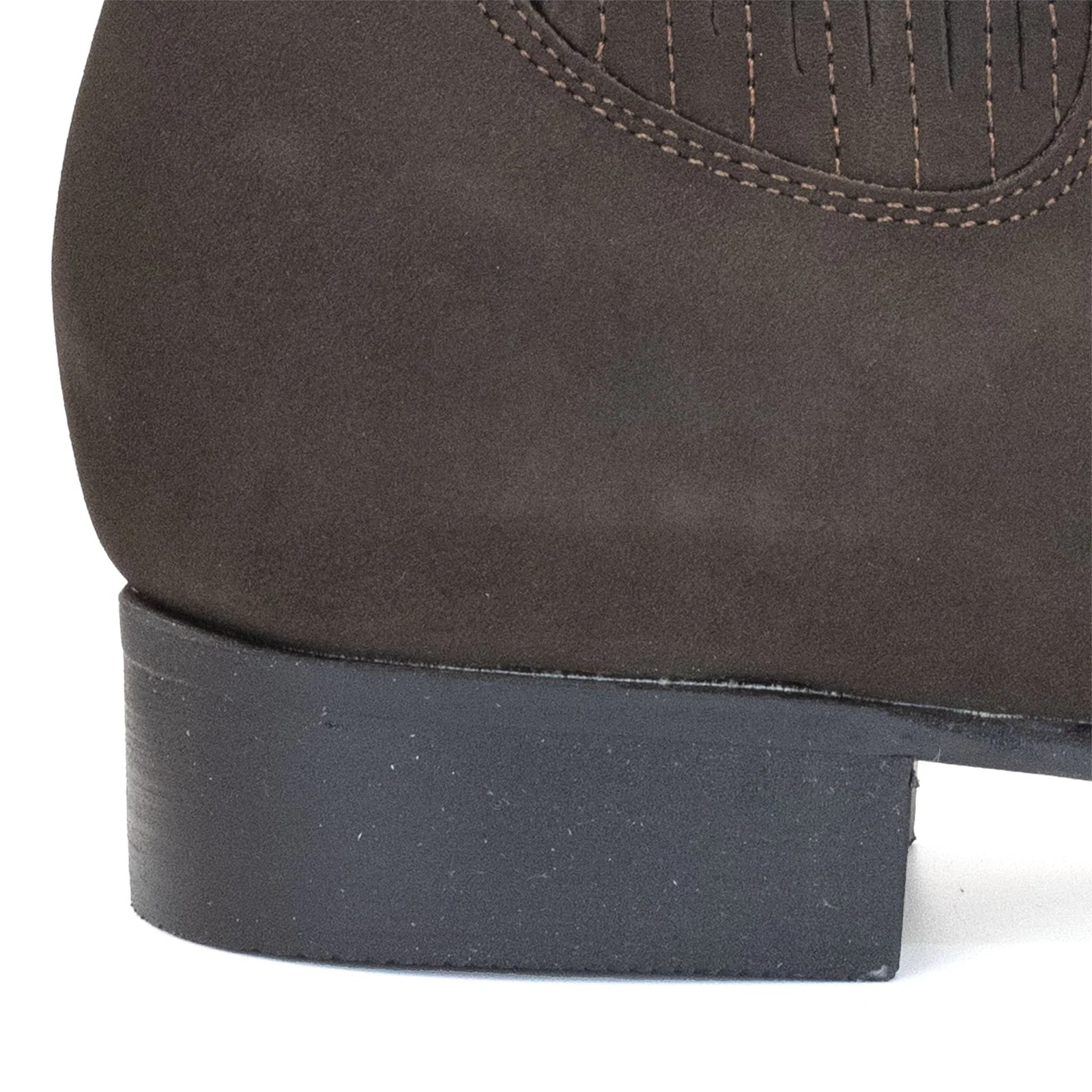 BOTIN RAMÍREZ CHARRO DE GAMUZA CON SUELA DE NEOLITE CAFE