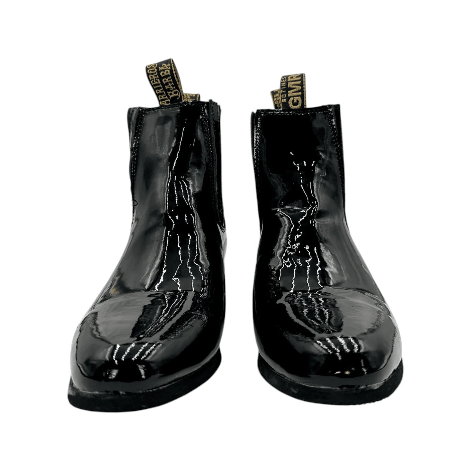 BOTIN GMR PIEL NEGRO DE CHAROL.