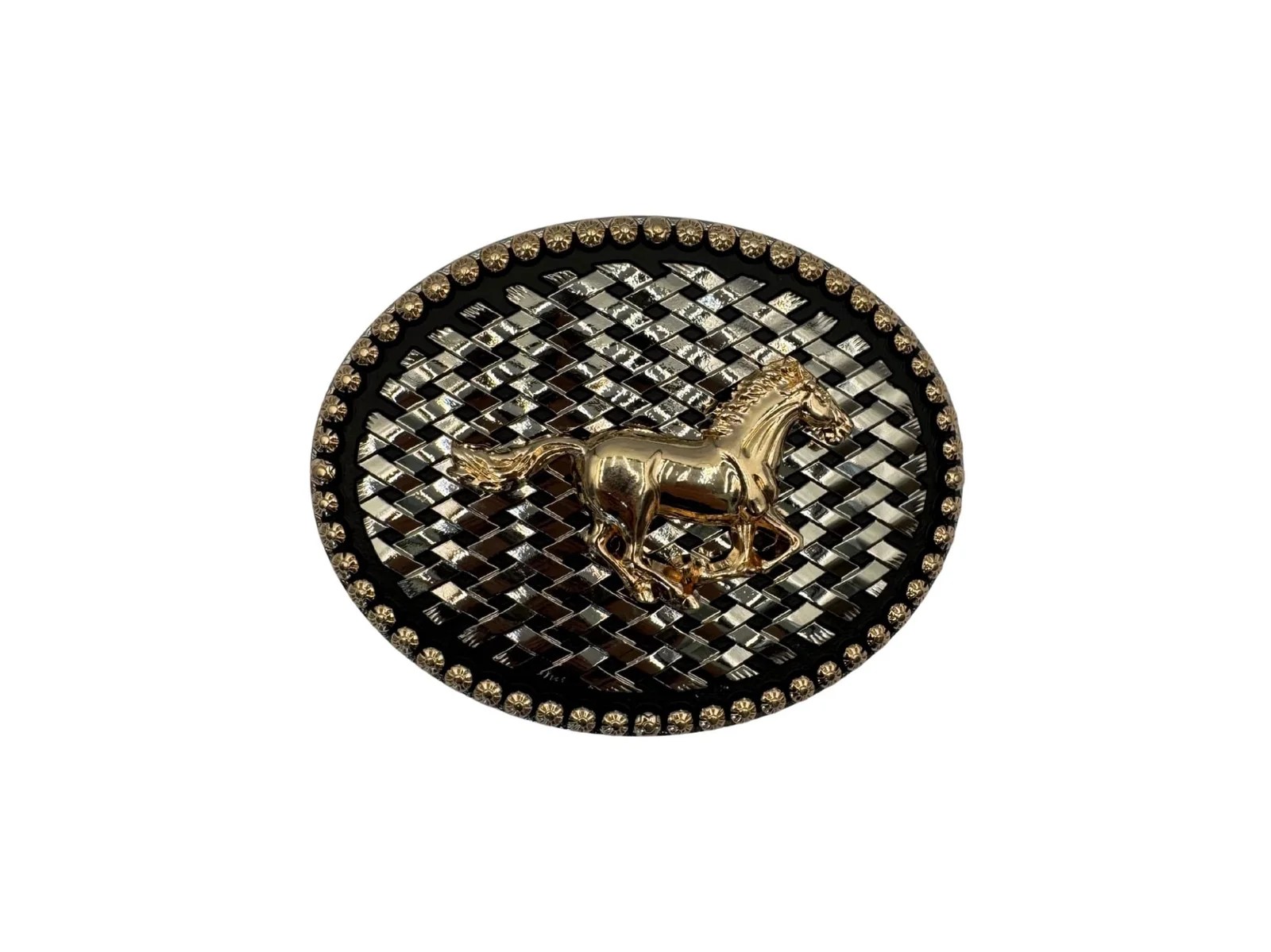 HEBILLA DE ALPACARVAQUERA REDONDA PETATILLO BRONCO