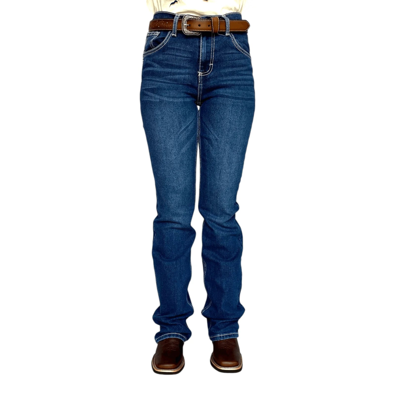 PANTALON WRANGLER DE DAMA CINTURA ALTA. MOD.112373595