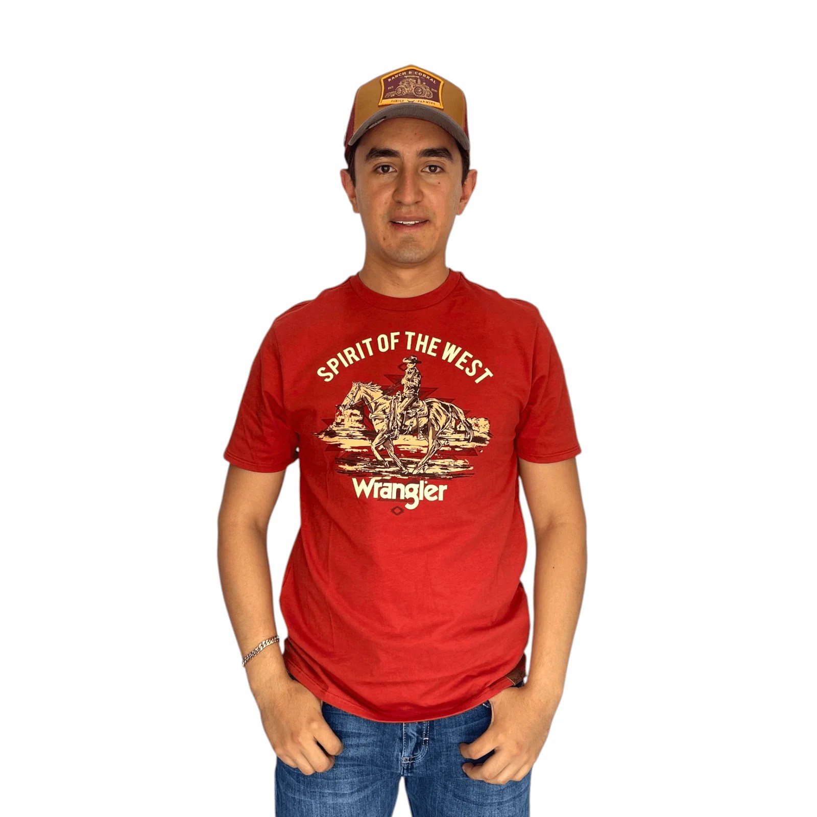 PLAYERA DE CABALLERO WRANGLER  SPIRIT OF THE WEST.