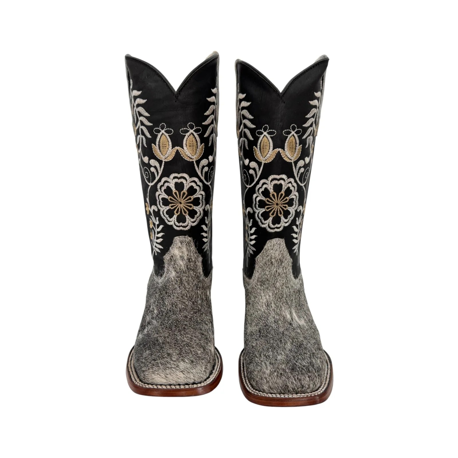 BOTA BOSTON DAMA PELO DE VACA.