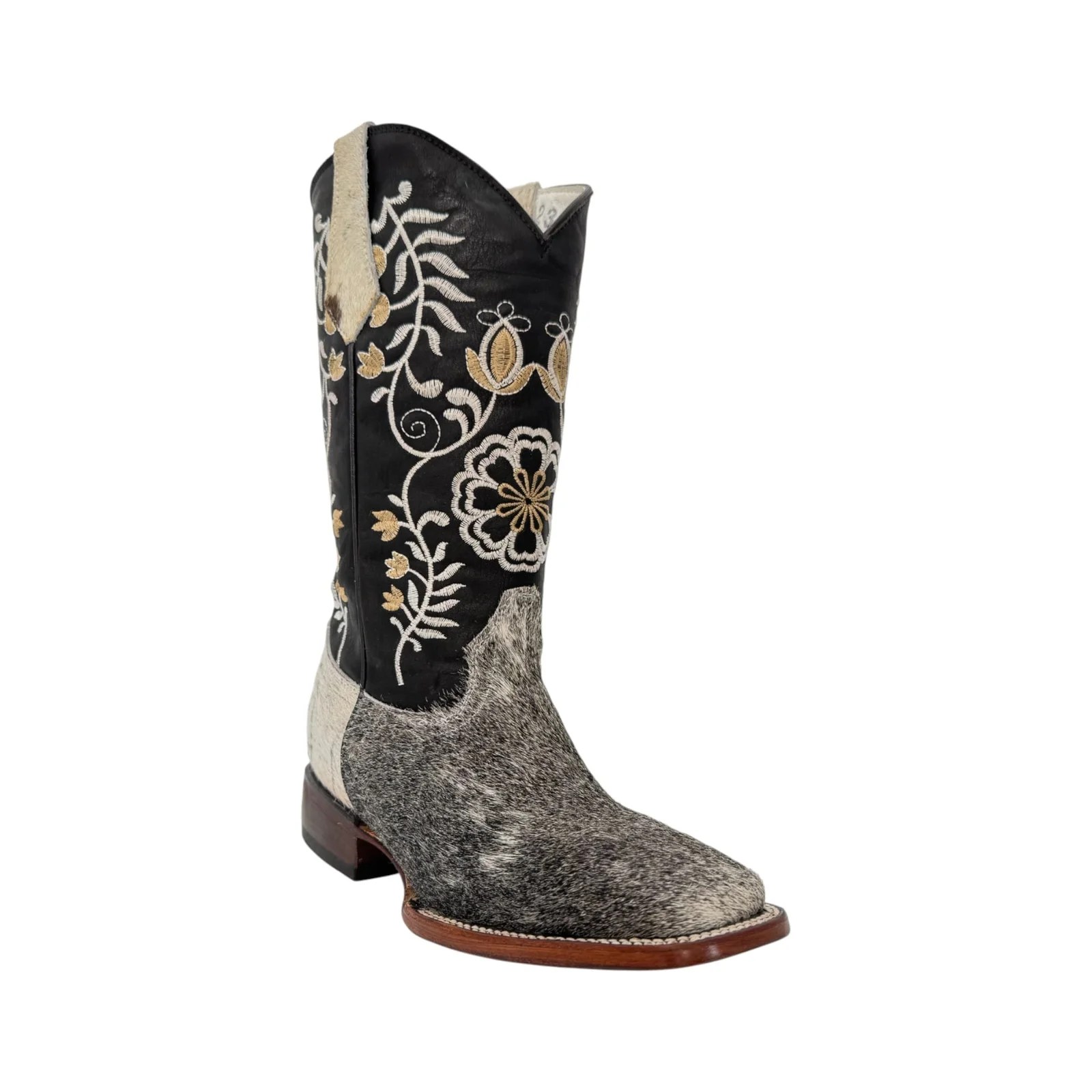 BOTA BOSTON DAMA PELO DE VACA.