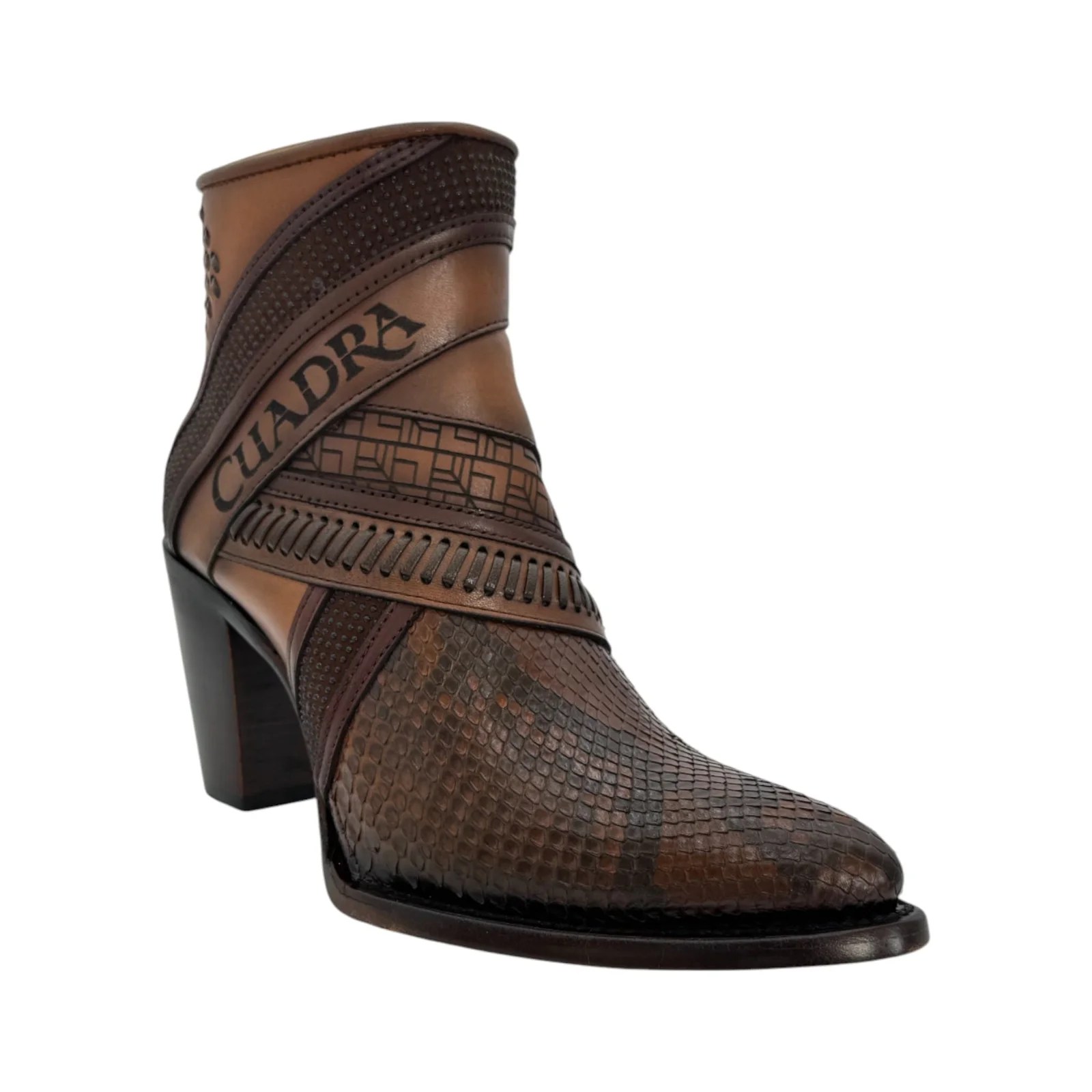 BOTIN TRADICIONAL EN PIEL GENUINA DE PITON PARA DAMA.