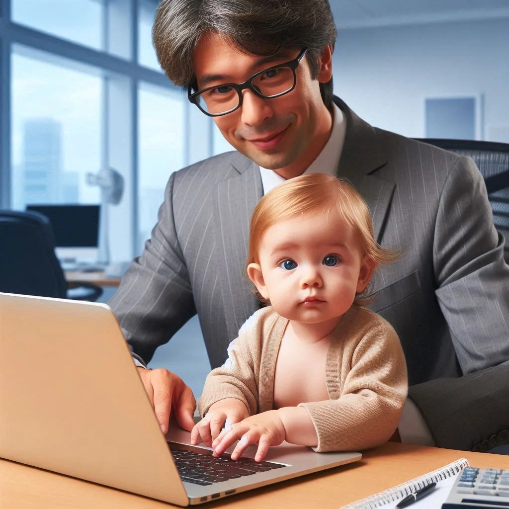 Kid Operating Computer in Class ()