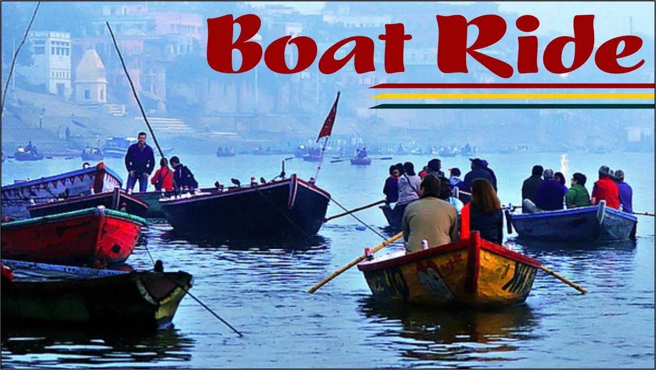 Varanasi Ghats Boat Riding Image