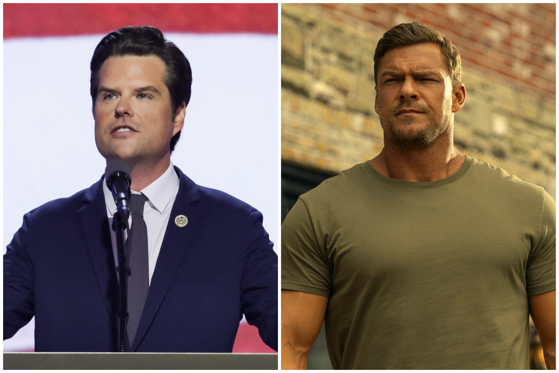 Matt Gaetz Takes Aim at Alan Ritchson After ‘Reacher’ Star Called Him a ‘Motherf—er’: ‘He’s Trying to Get Hollywood Attention but Not Just With Steroids’