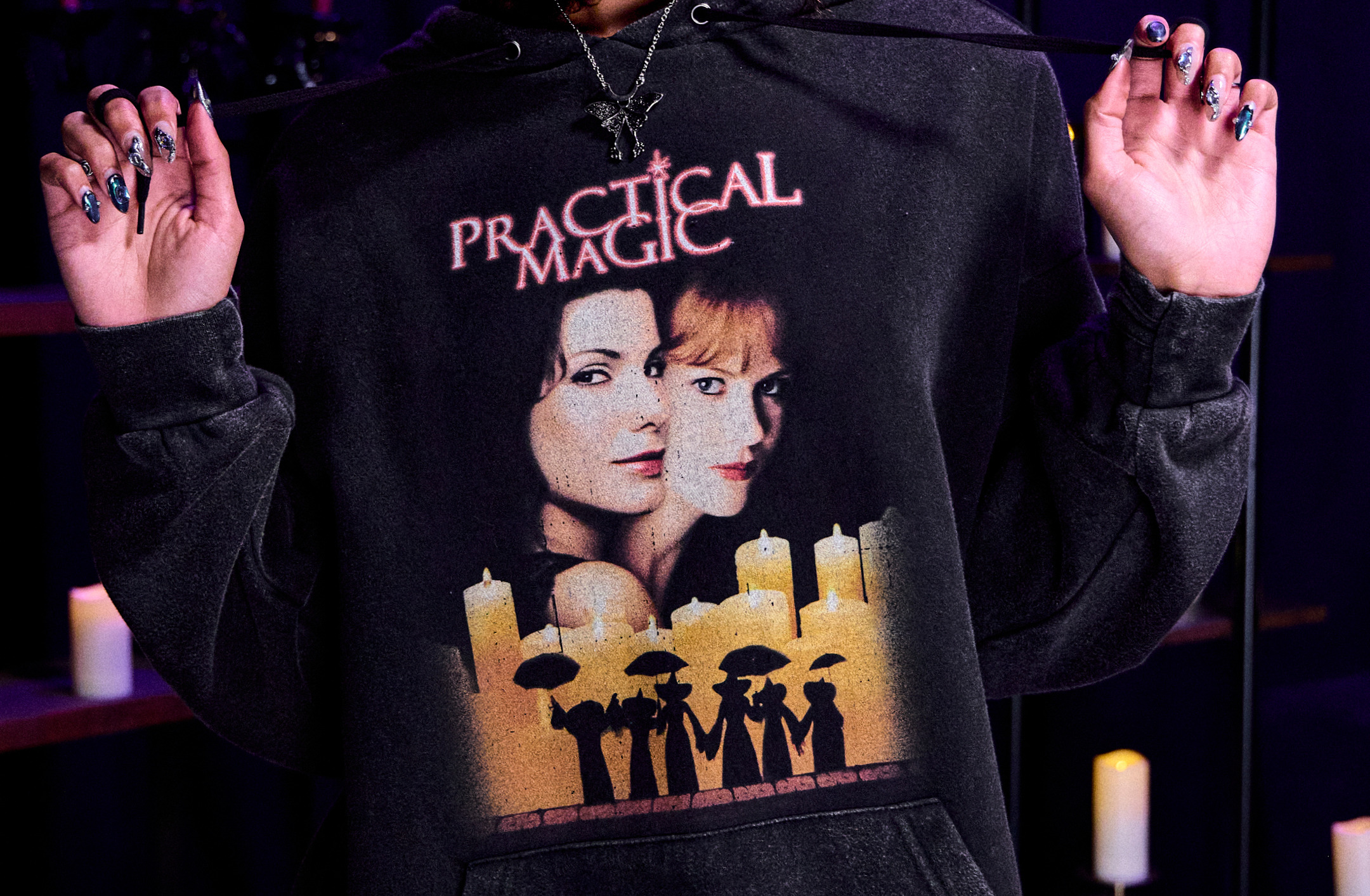 ‘Practical Magic 2’ Inspires Wave of Witchy Merch, Including Gemstone Jewelry, Retro Tees and ‘Midnight Margaritas Club’ Aprons ‘Practical Magic 2’ Inspires Wave of Witchy Merch, Including Gemstone Jewelry, Retro Tees and ‘Midnight Margaritas Club’ Aprons