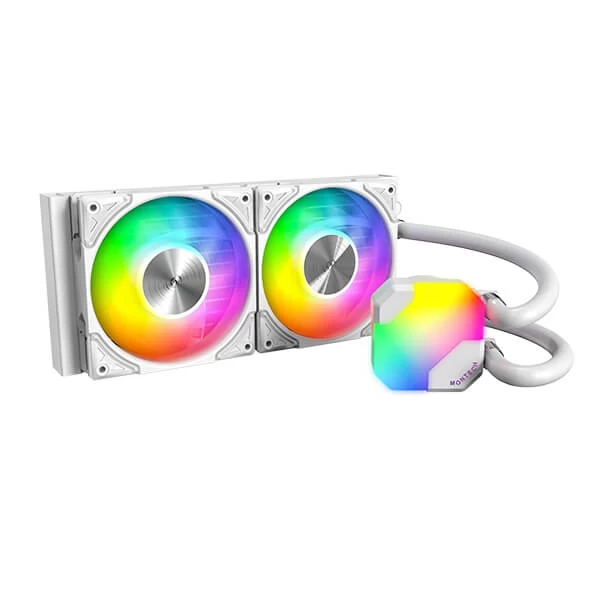 Buy Montech HyperFlow ARGB 240 CPU Liquid Cooler (White) at