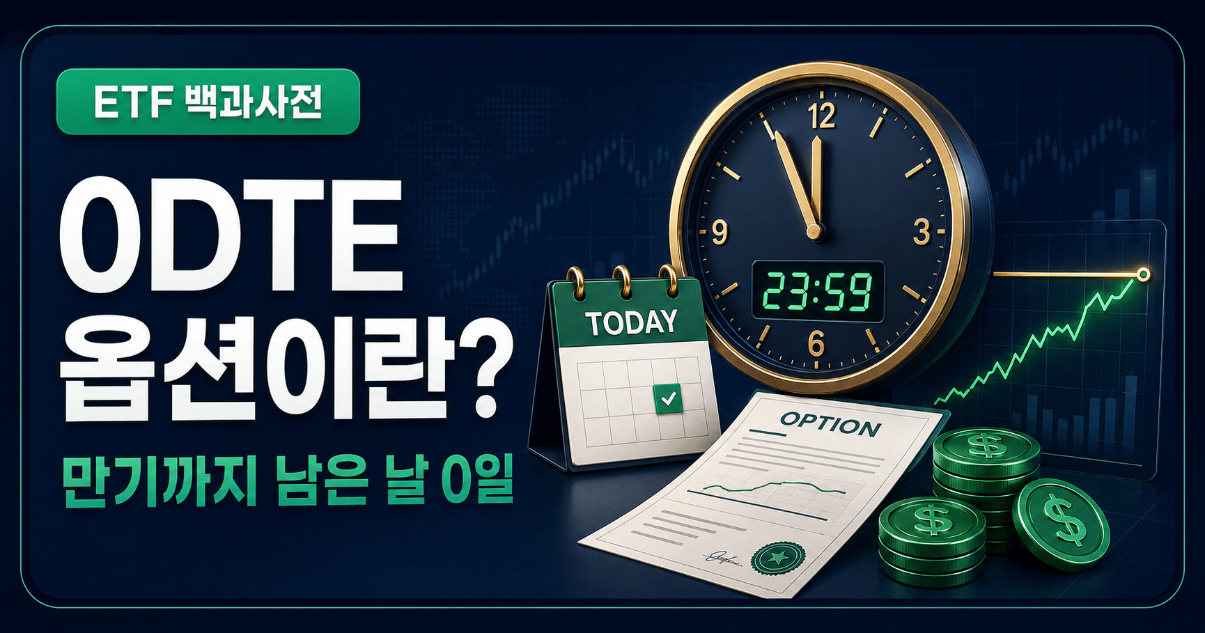 0DTE 옵션이란? ‘만기까지 0일’인 옵션과 ETF 구조 쉽게 이해하기