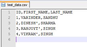 Import data from a CSV file using SQL Loader