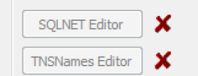 Toad - SQLNET Editor and TNS Names Editor Disabled