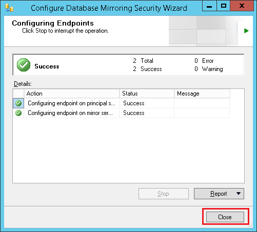 SQL Server - Database Mirroring for Disaster-Recovery Solution