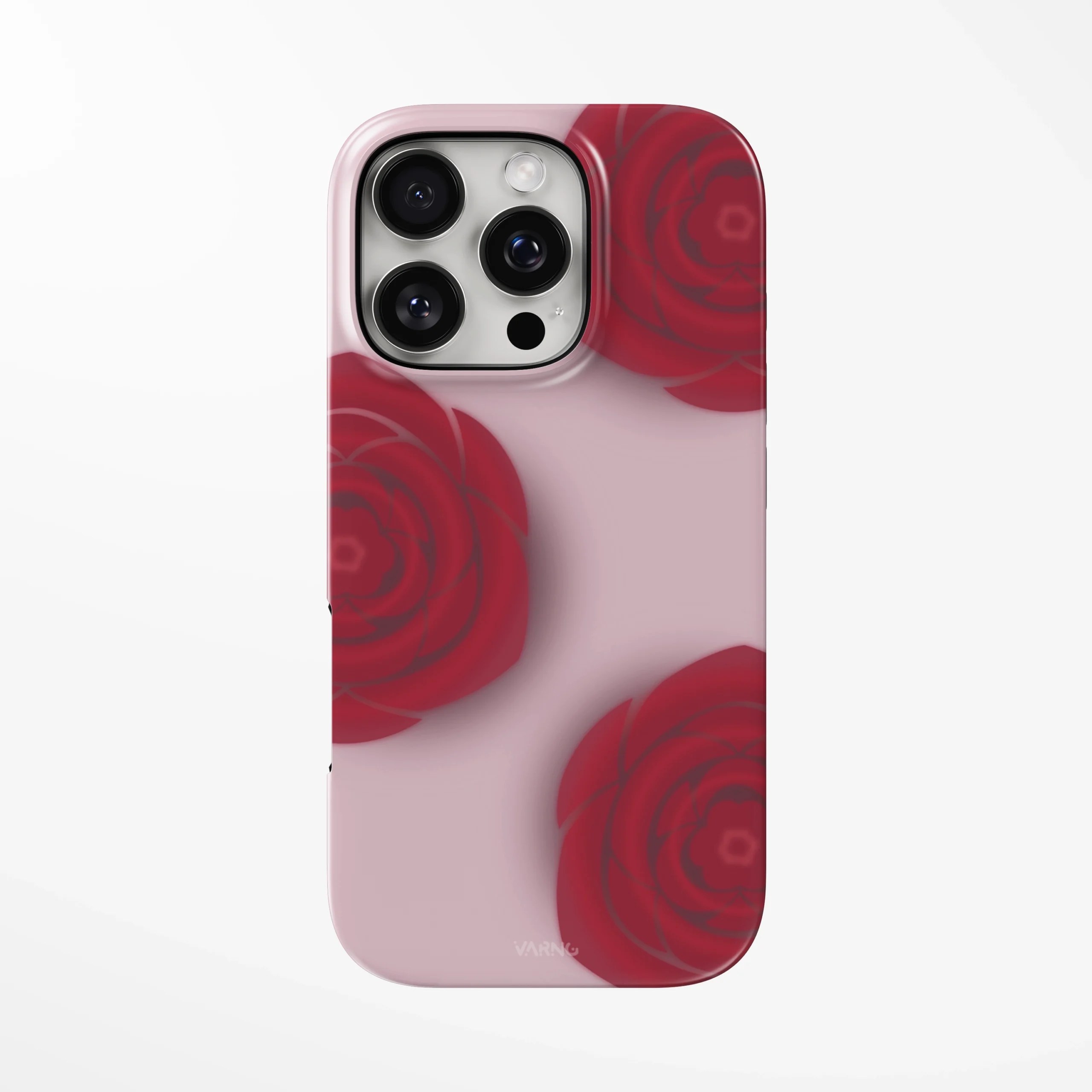 ruby rose deep red floral glow phone case