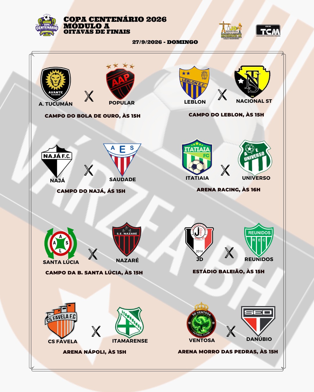 Partidas do Módulo A da Centenário