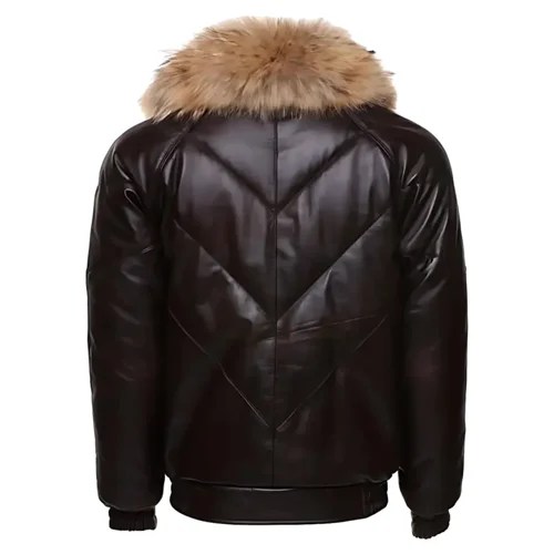 mens leather bomber jacket