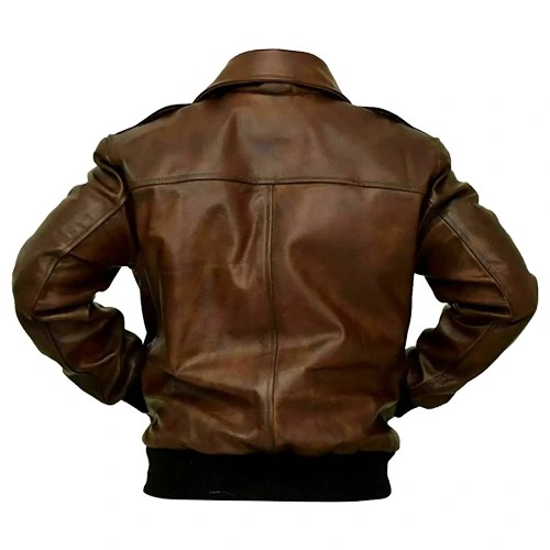 mens leather bomber jacket
