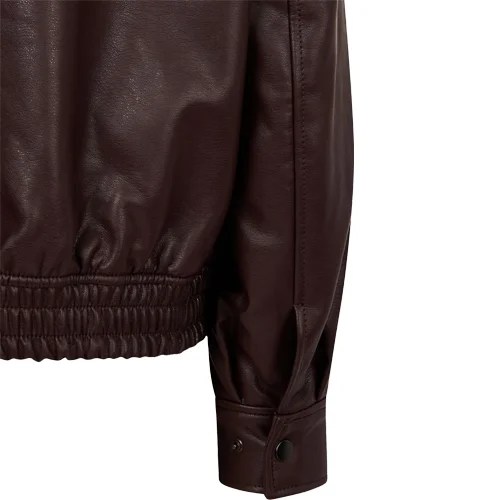 faux leather jacket