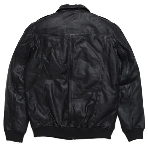 mens leather bomber jacket