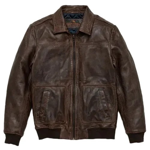 mens leather bomber jacket